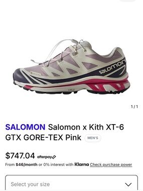 Salomon XT-6 GTX Trail Shoe in White, Pink & Purple